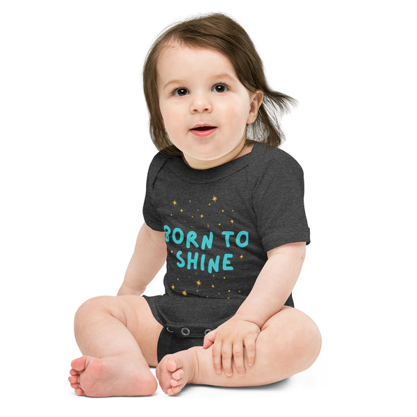 Born to Shine Baby One-Piece - - Bodysuits