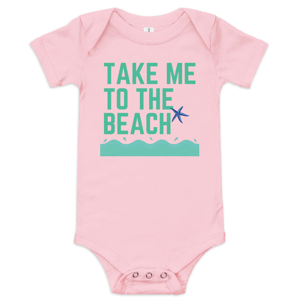 Take Me to the Beach Baby OnePiece – Ocean Vibes for Your Little One - -