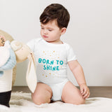 Born to Shine Baby One-Piece - White - Bodysuits