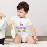 Naturally Sweet Baby Onesie – Cherish Every Moment - White -