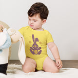 Adorable Bunny Bliss Baby - Yellow - Baby Short One Sleeve Piece