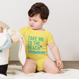 Take Me to the Beach Baby OnePiece – Ocean Vibes for Your Little One - Yellow -