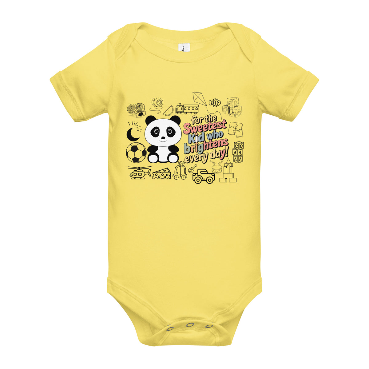 Adorable Panda Baby Onesie - Perfect Gift for Kids - - Baby Short One Sleeve Piece