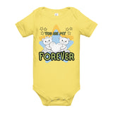 Forever Friends Baby Onesie - Teddy Bear Design - - Baby Short One Sleeve Piece