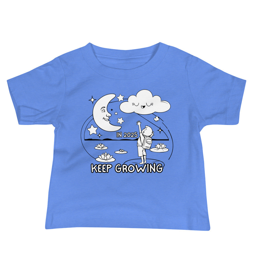 Reach for the Stars - 2025 Kids’ Growth Tee - Heather Columbia Blue - Baby Jersey Short Sleeve Tee