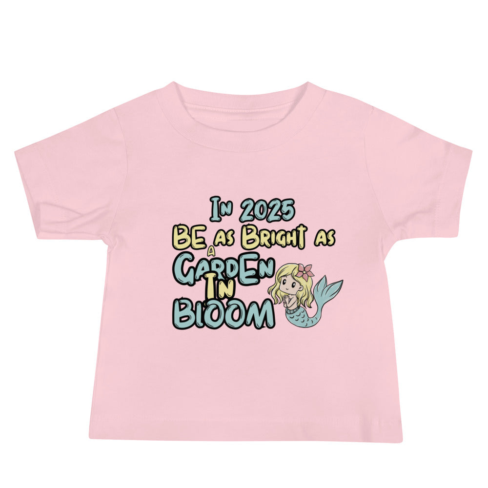 Mermaid Magic Tee - Garden in Bloom for Little Dreamers - - Baby Jersey Short Sleeve Tee