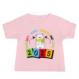 Gift the Cuddles – 2025 Polar Bear Kids’ Tee - Pink - Baby Jersey Short Sleeve Tee