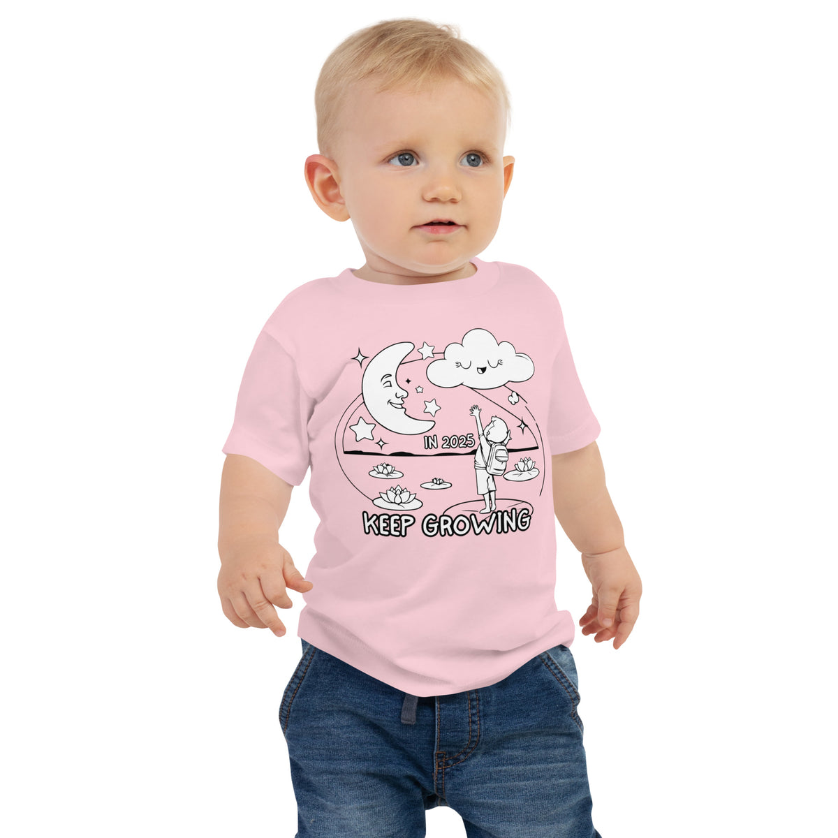 Reach for the Stars - 2025 Kids’ Growth Tee - - Baby Jersey Short Sleeve Tee