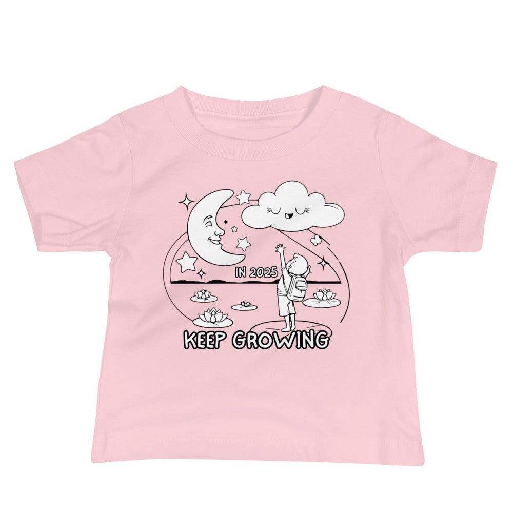 Reach for the Stars - 2025 Kids’ Growth Tee - Pink - Baby Jersey Short Sleeve Tee