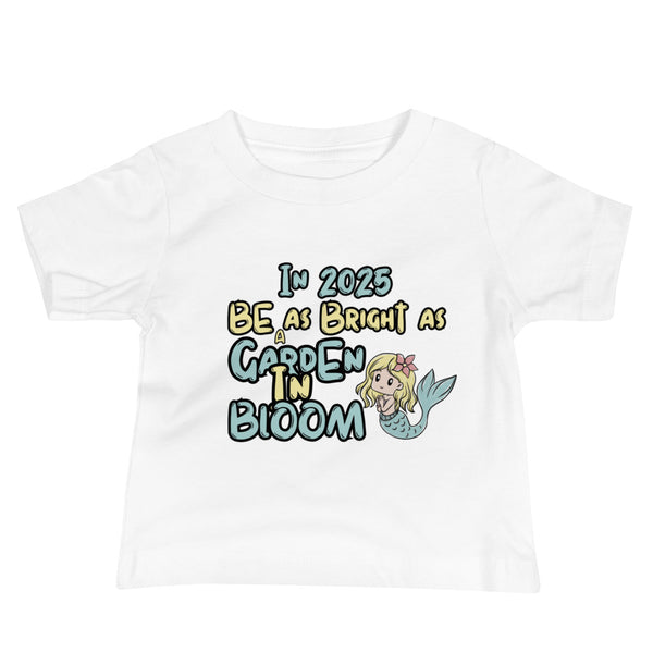 Mermaid Magic Tee - Garden in Bloom for Little Dreamers - - Baby Jersey Short Sleeve Tee