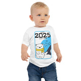 Polar Bear Wishes for 2025 - Kids New Year Tee - - Baby Jersey Short Sleeve Tee