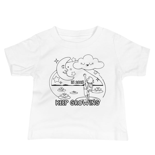 Reach for the Stars - 2025 Kids’ Growth Tee - White - Baby Jersey Short Sleeve Tee