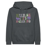 Heartfelt Nursing Life Premium Unisex Pullover Hoodie - Charcoal - Print Material