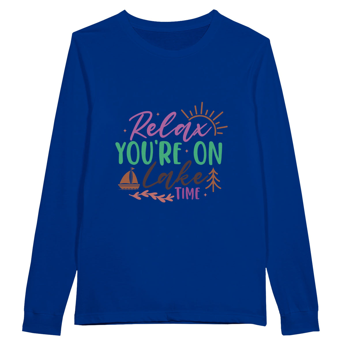 Escape to Relaxation - Let Our Sweatshirt Transport You! - True Royal - Sweatshirts