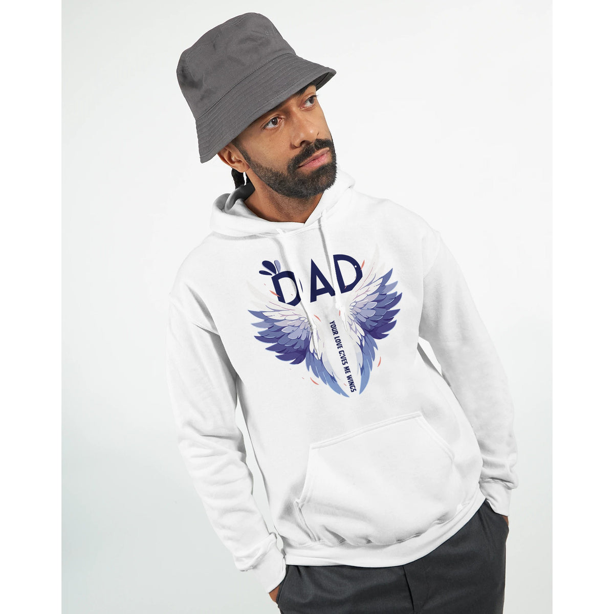 Soaring High - Celebrating Fatherhood - White - Hoodies