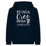 Empowerment in Motion - 'Piensa, Cree, Sueña, Atrévete' Hoodie - Navy - Hoodies