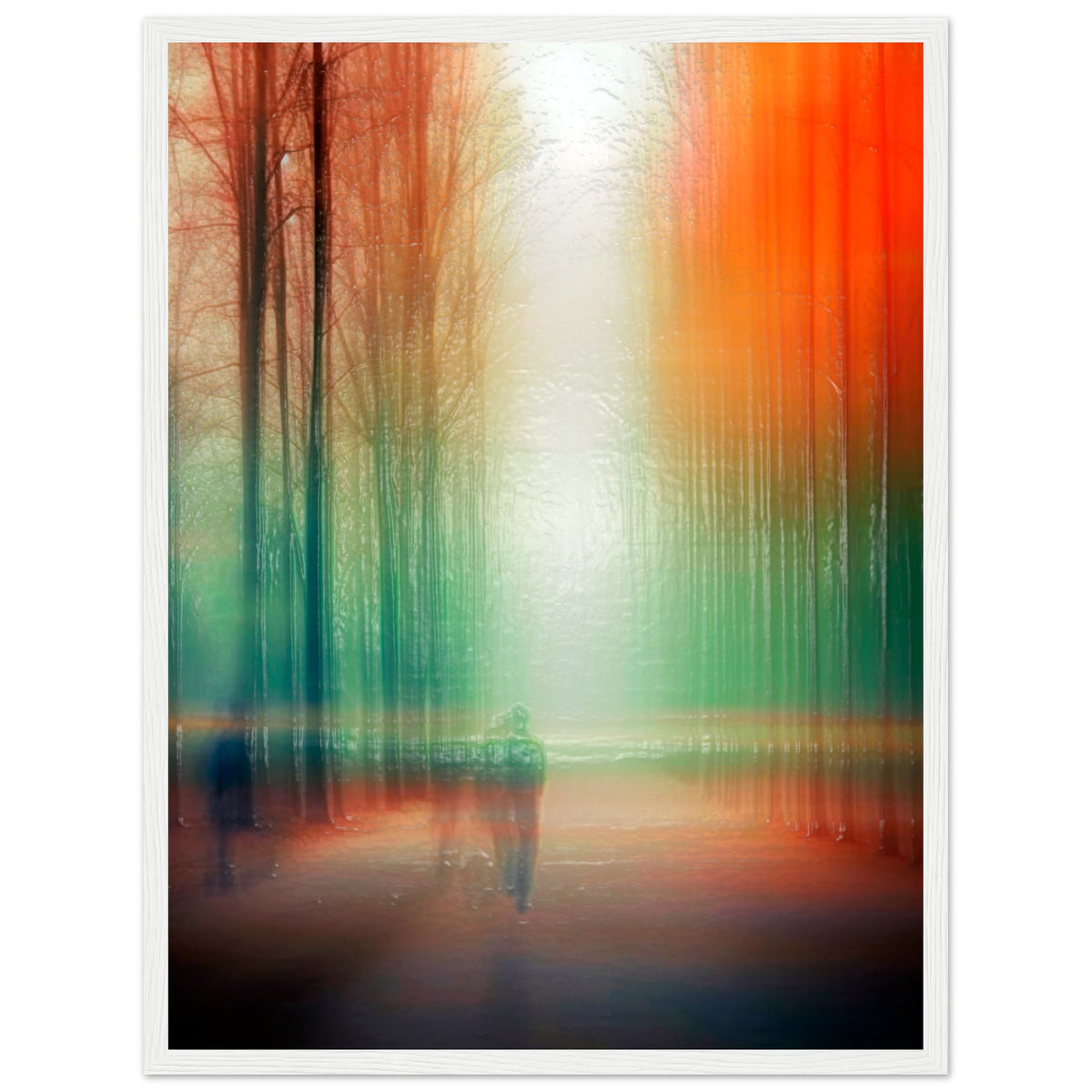 Twilight Walk Through Dreamscape - 45x60 cm 18x24″ White frame - Wooden Framed Posters