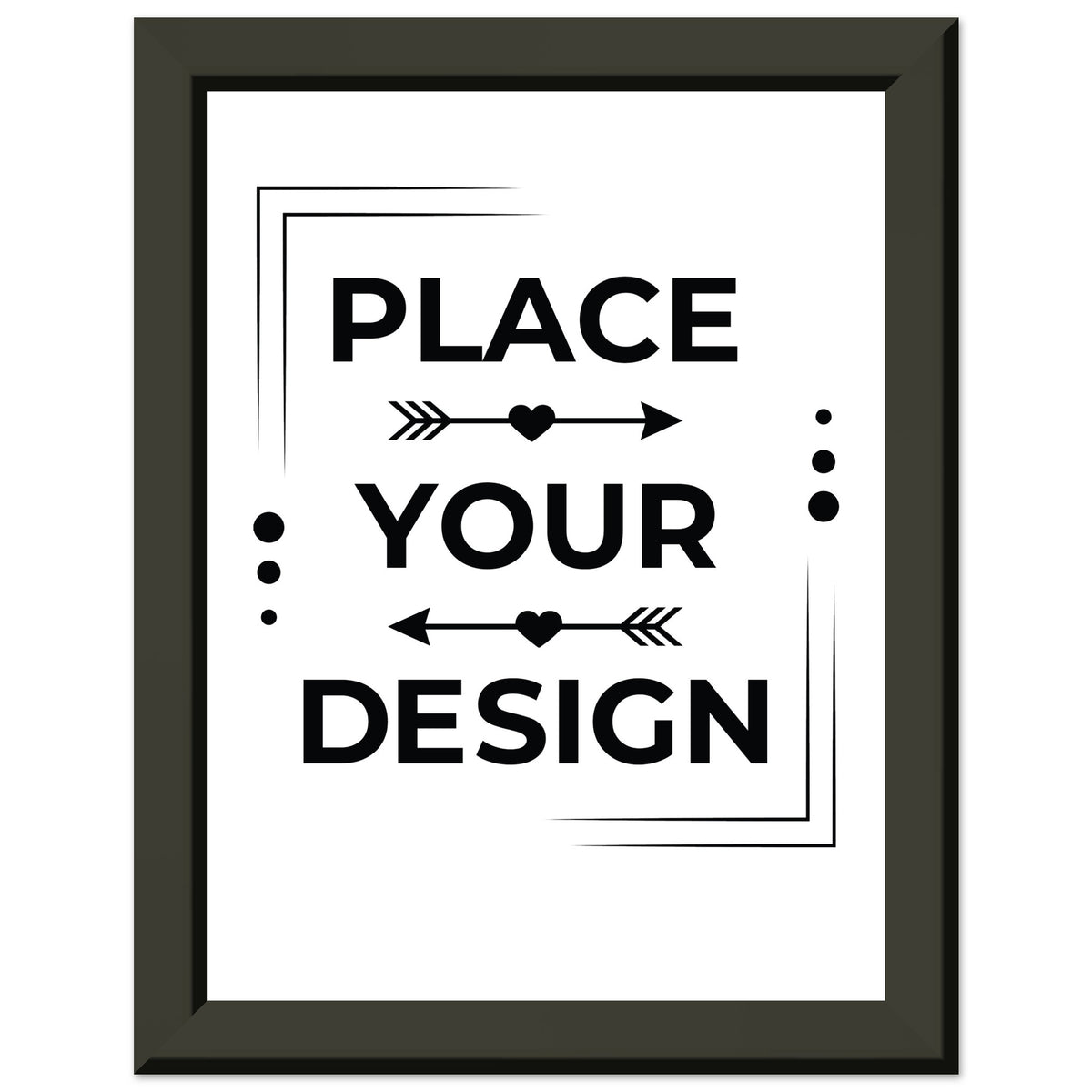 Timeless Decor - Classic Customizable Semi Glossy Poster with Metal Frame - 15x20 cm 6x8″ - Metal Framed Posters