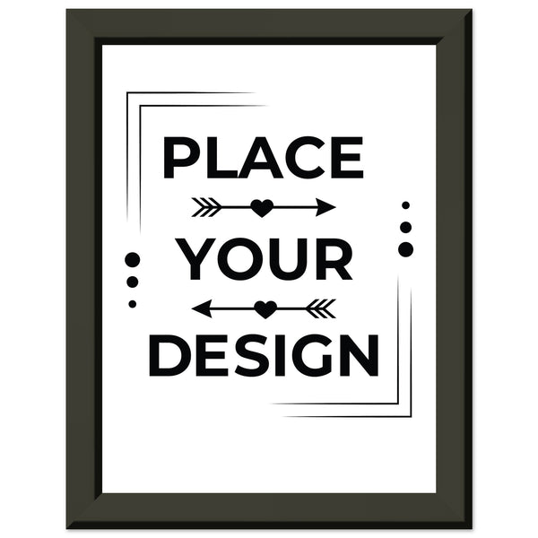 Timeless Decor - Classic Customizable Semi Glossy Poster with Metal Frame - 15x20 cm 6x8″ - Metal Framed Posters