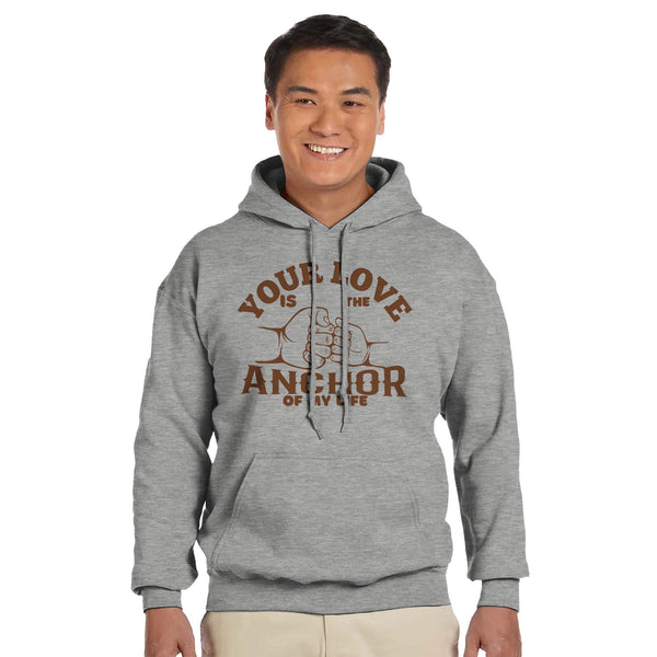 Dad, My Steady Anchor - A Heartfelt Design - Ash - Hoodies