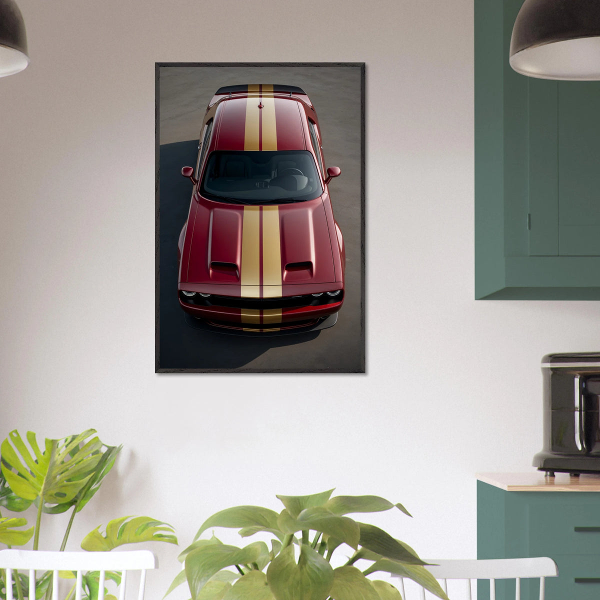 Engine Roar Framed Poster – Gift for Car Enthusiasts - Black frame - Wooden Framed Posters