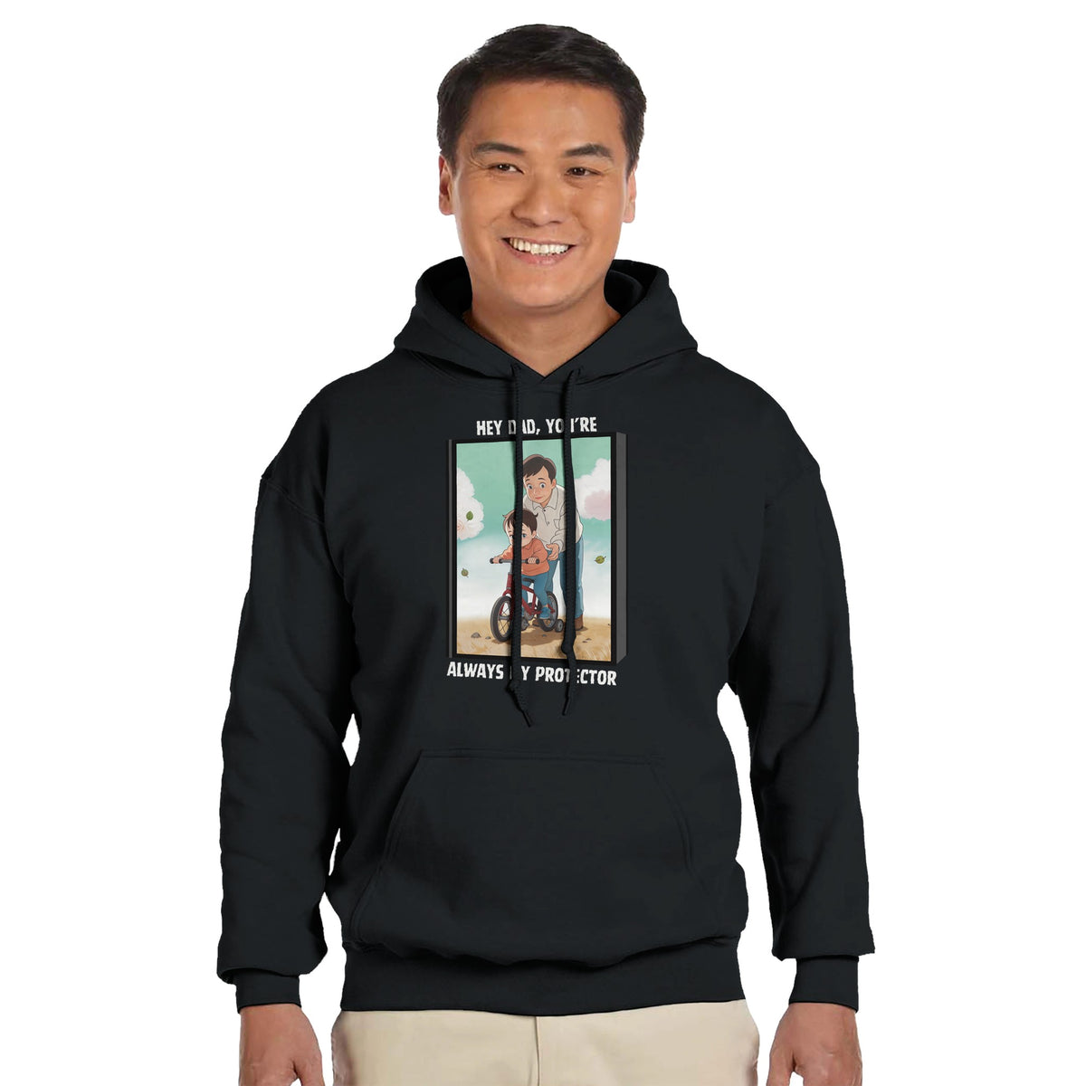 Always My Protector - A Tribute to Fatherhood - Black - Hoodies