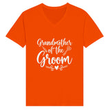 Grandmother's Pride - Wedding Day Apparel -V-Neck T-shirt - Orange - T-shirts