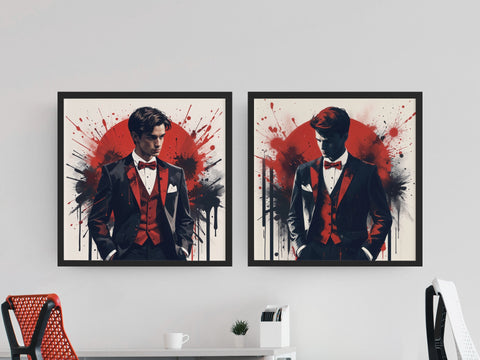 Image of Crimson Splendor in Motion