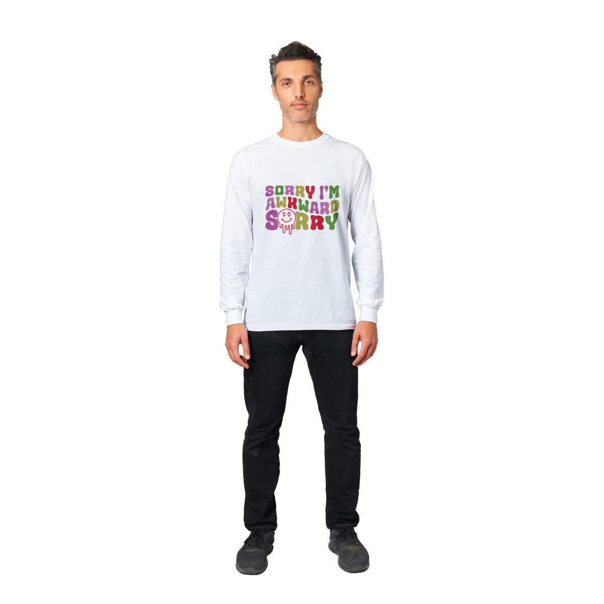 Awkward Charm - Flaunt Your Quirkiness in Style - - Long Sleeve T-shirts