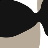 Abstract Silence in Earthy Tones - Metal Framed Poster - - Metal Framed Posters