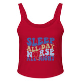 Sleep All Day, Nurse All Night - Comfort in Dedication - solid red blend - Print Material