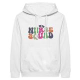 Nurse Squad Premium Unisex Hoodie - Celebrate the Caregivers - White - Print Material