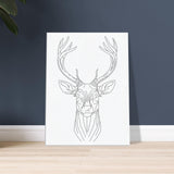 Graceful Stag - Minimalist Canvas Art - 45x60 cm 18x24″ - Canvas Prints