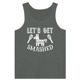 Beach Party Vibes - 'Let’s Get Smashed' Summer Wear - Deep Heather - Tank Tops