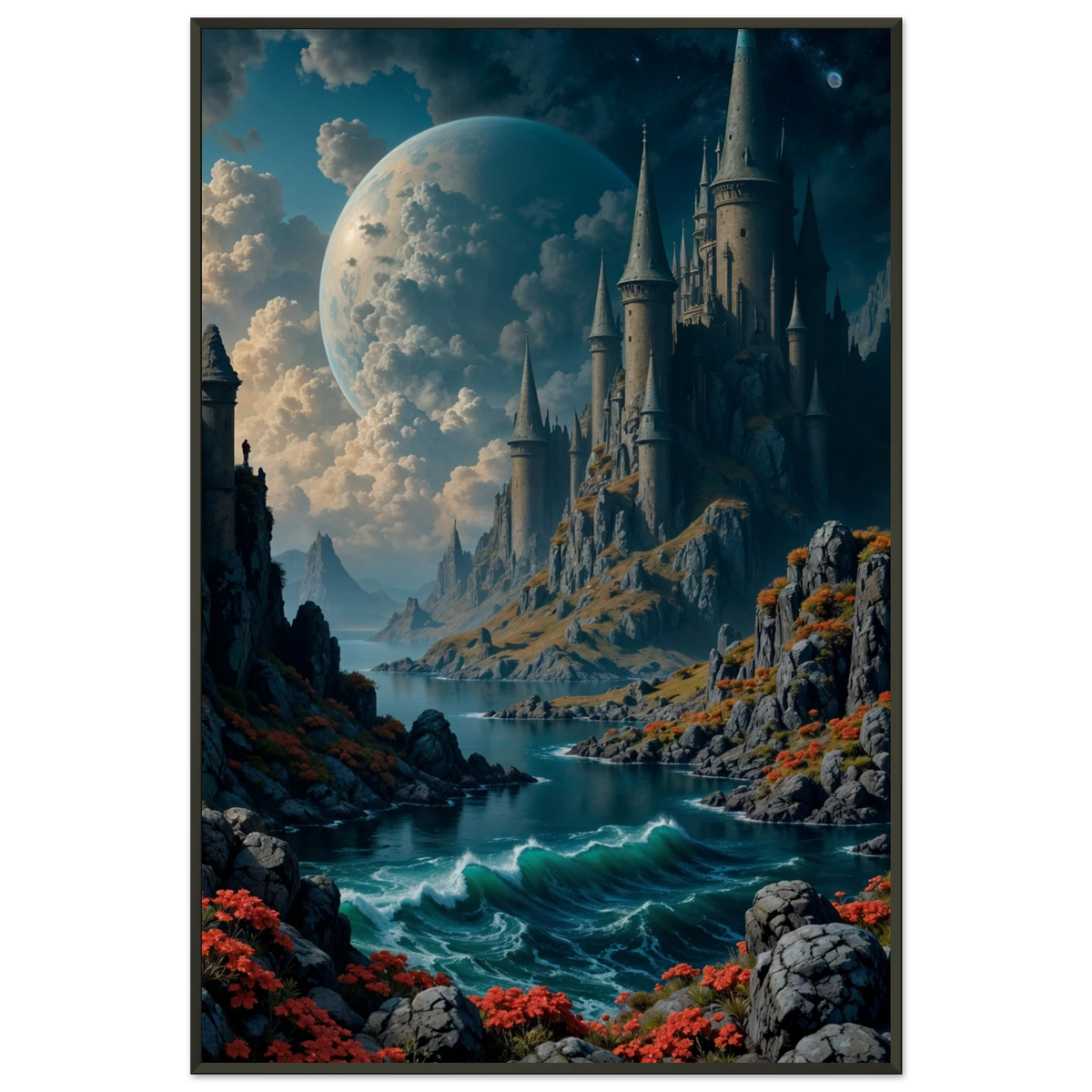 Mystic Fortress – Giftomory Premium Framed Art - - Metal Framed Posters