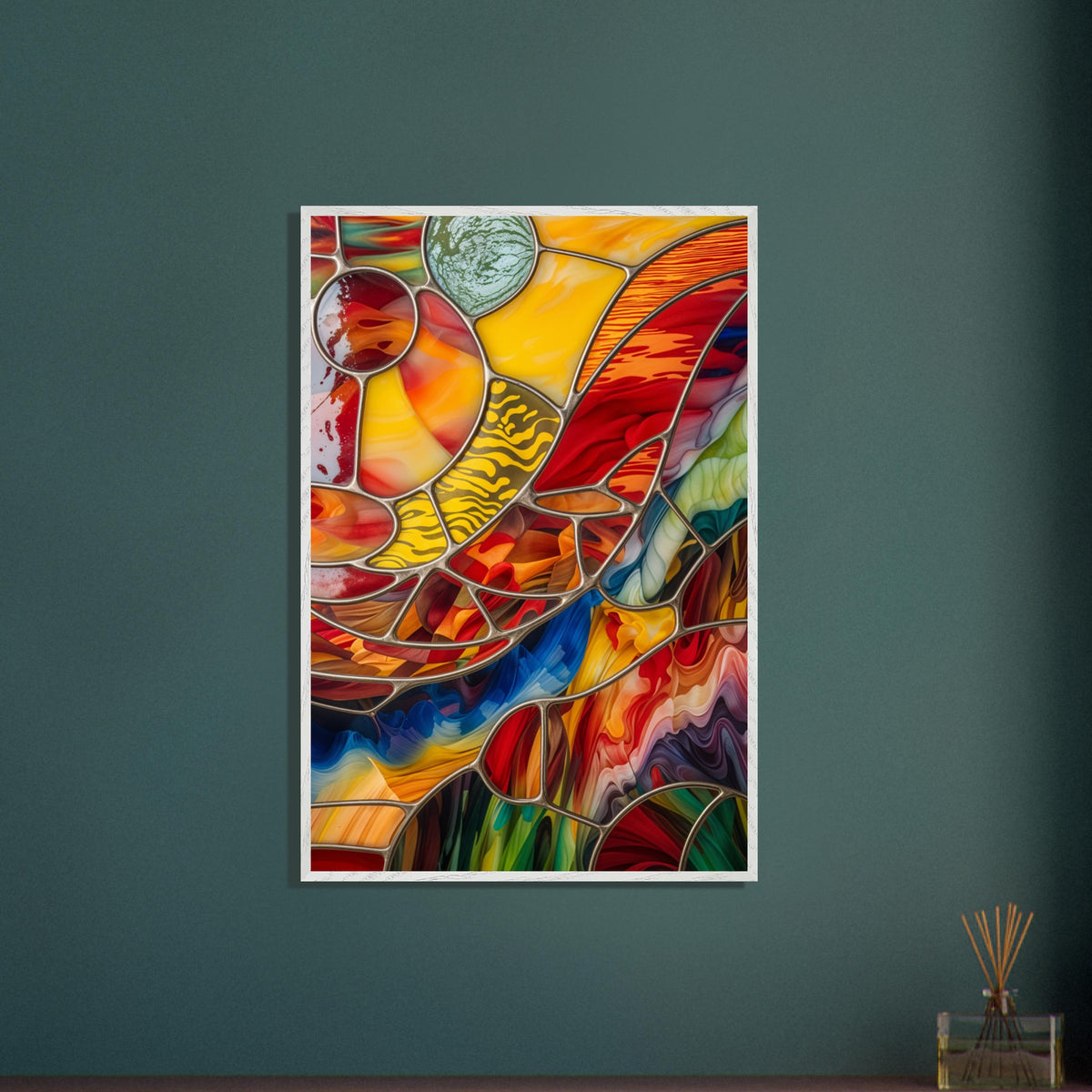Palette of Emotions - Colorful Elegance in Portrait - - Framed Posters