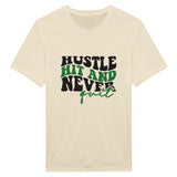 Hit the Hustle – Never Quit Shirt - Natural - T-Shirts