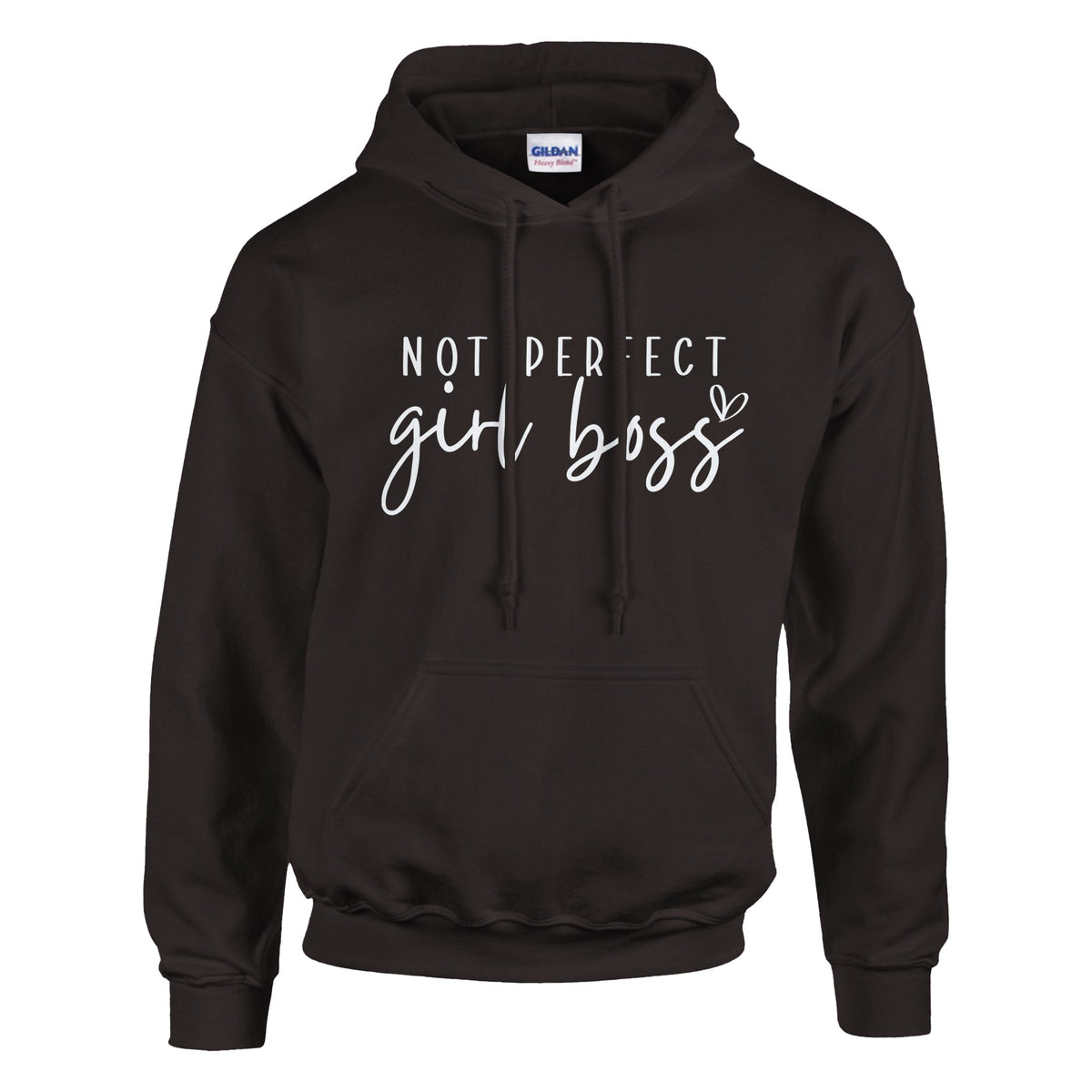 Own Your Imperfections - Not Perfect Hoodie - Dark Chocolate - Hoodies