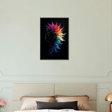 Rainbow Muse - A Symphony of Inner Colors - 40x60 cm 16x24″ - Metal Framed Posters