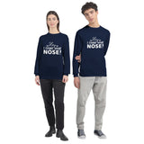 Nosey Nostalgia - Find Memories in Fabric - Navy - Sweatshirt