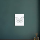 Canvas Serenity - Minimalist Butterfly Design - - Canvas Prints