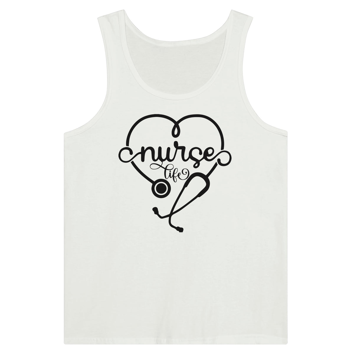 Everyday Hero - 'Nurse Life' Classic Tank - White - Tank Tops