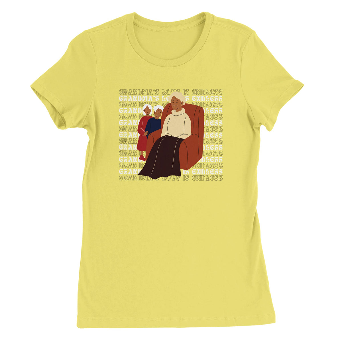 Grandma’s Endless Love Tee – Bella + Canvas - Yellow - T-Shirt