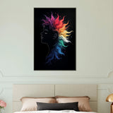 Rainbow Muse - A Symphony of Inner Colors - 60x90 cm 24x36″ - Metal Framed Posters