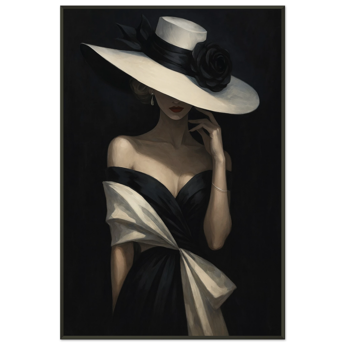 Timeless Fashion Wall Art – Premium Metal Framed Poster - - Metal Framed Posters