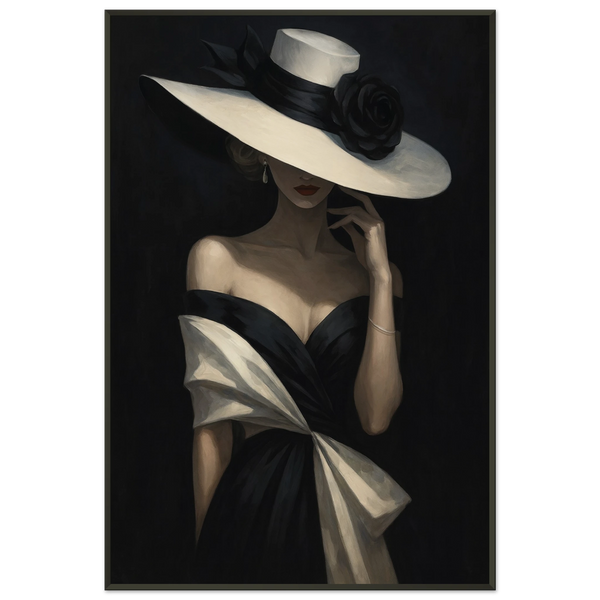 Timeless Fashion Wall Art – Premium Metal Framed Poster - - Metal Framed Posters