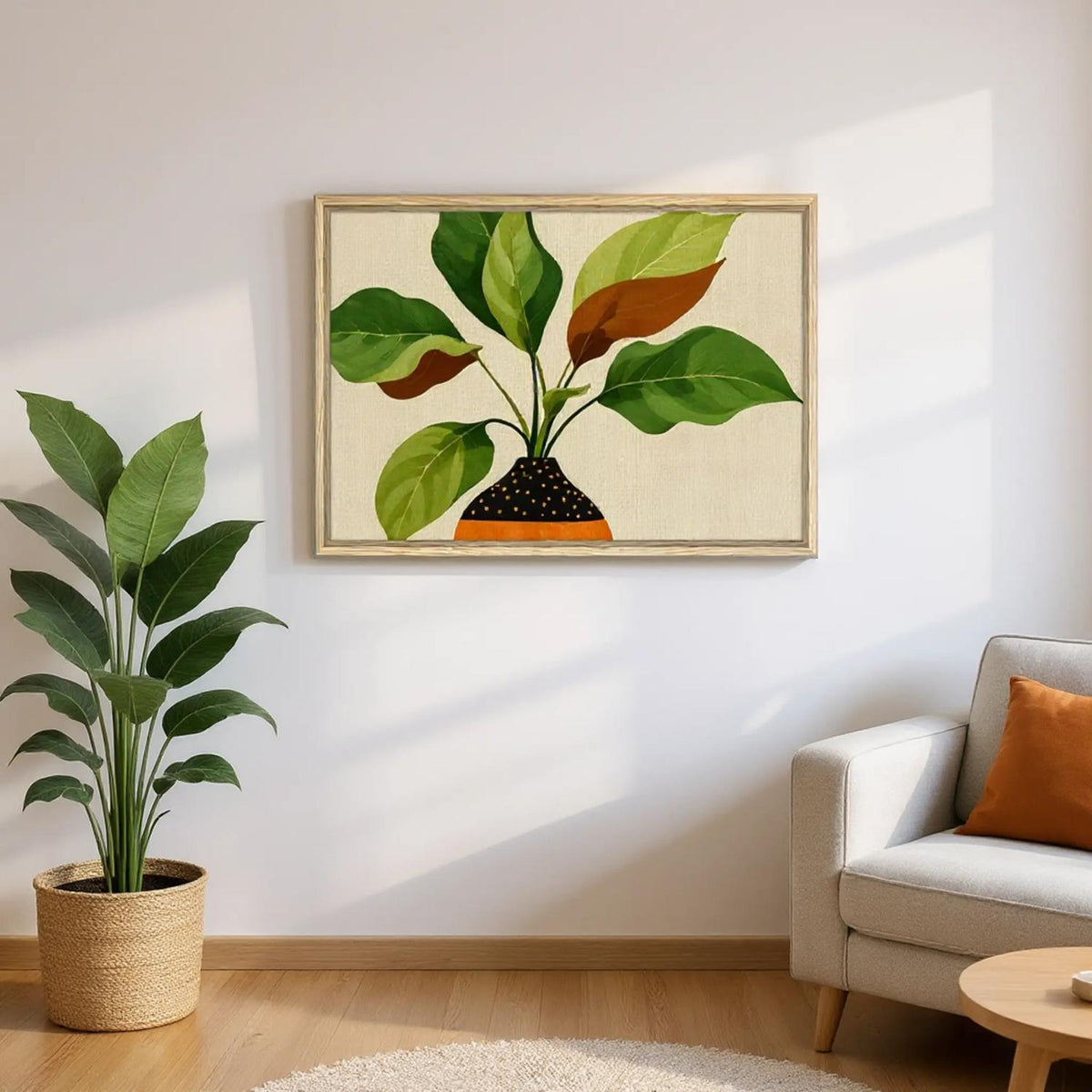 Gift a Leafy Memory – Framed Canvas Wall Art - - Canvas