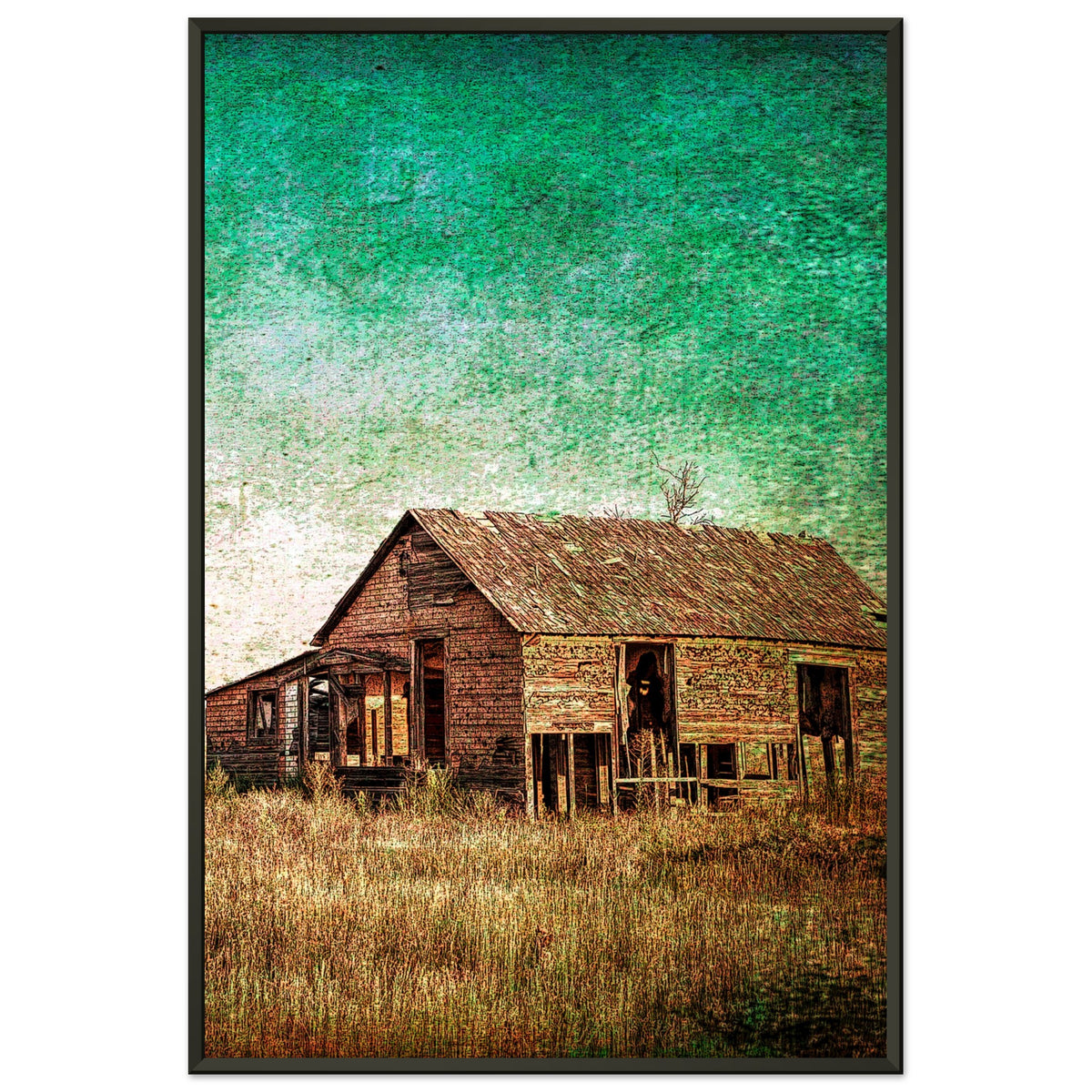 Rustic Serenity - Echoes of a Bygone Era - 60x90 cm 24x36″ - Metal Framed Posters