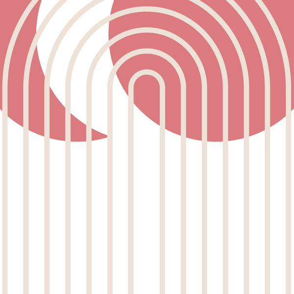 Blush Arches - Wooden and Metal Framed Poster Set - Gold Metal Glossy Photo - Framed Posters