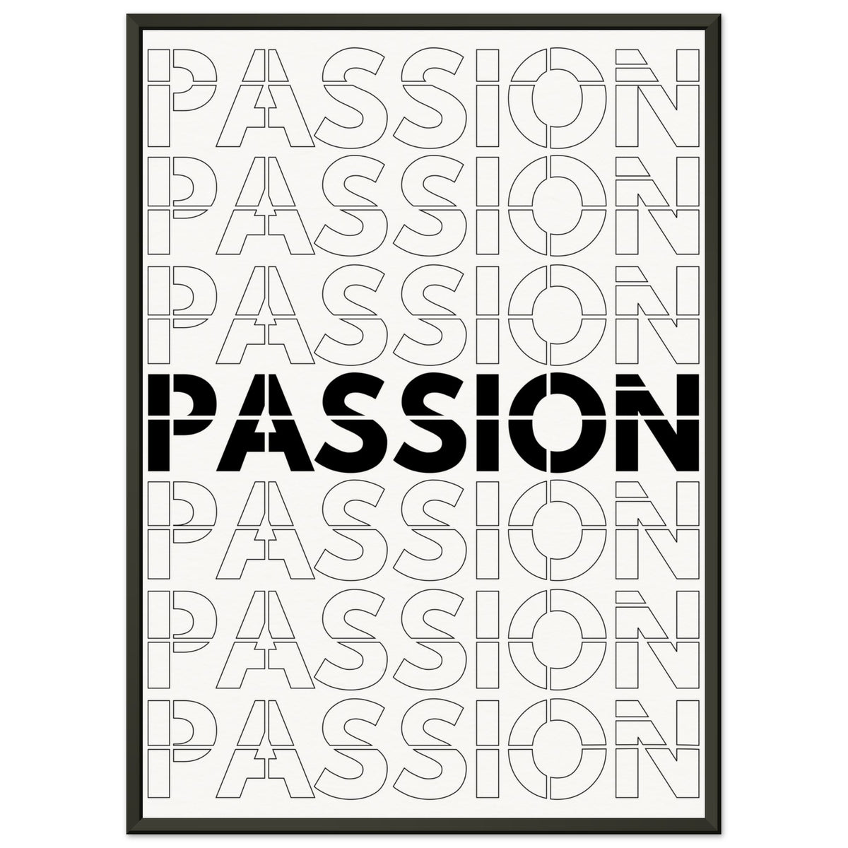 Passionate Repetition - Art That Inspires - 50x70 cm 20x28″ - Metal Framed Posters